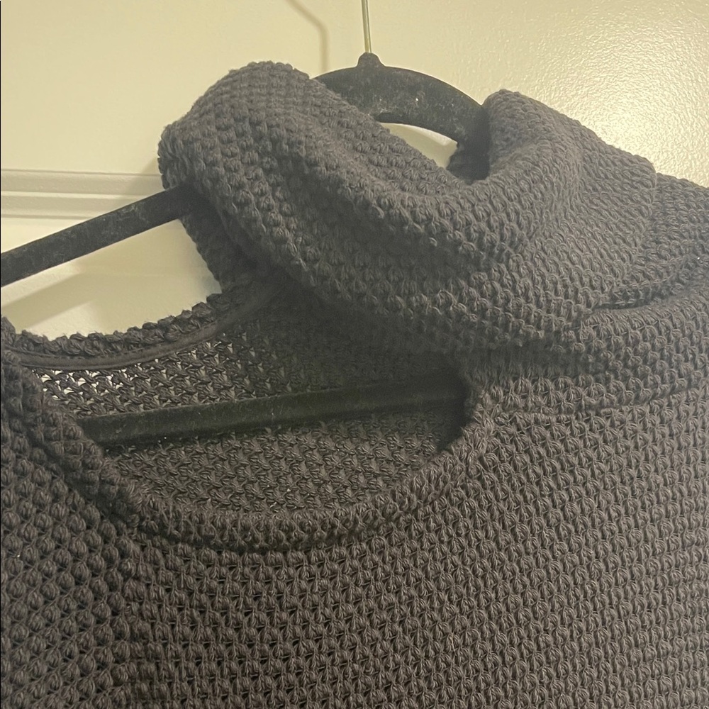 LAmade Black Cowl Neck Sweater